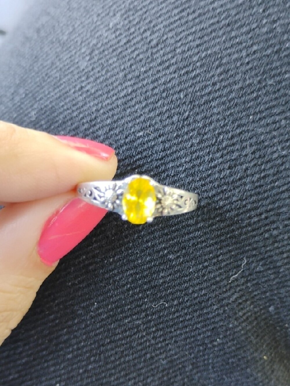 Sterling Silver S925 Ring Size 8 - Picture 2 of 5